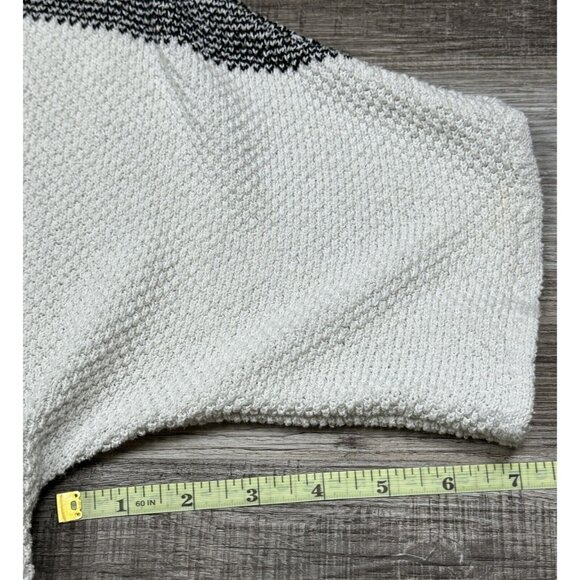 Christopher & Banks Womens Black White Tassel Pullover Sweater Short Sleeve XL - Picture 10 of 14